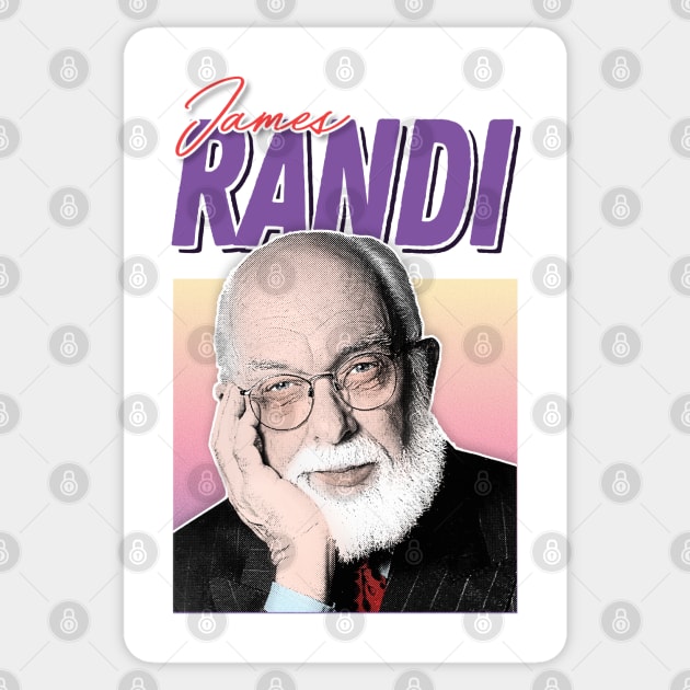 James Randi / Skeptic Aesthetic Fan Design Sticker by DankFutura